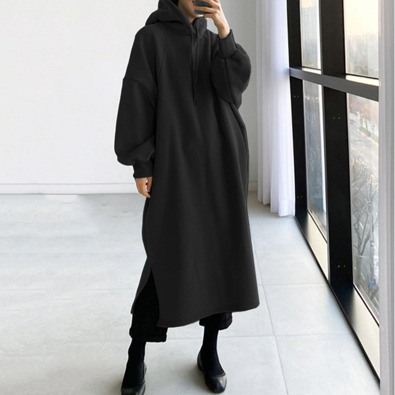 Krohn-e | Damenpullover Mit Langen Ärmeln Und Kapuze