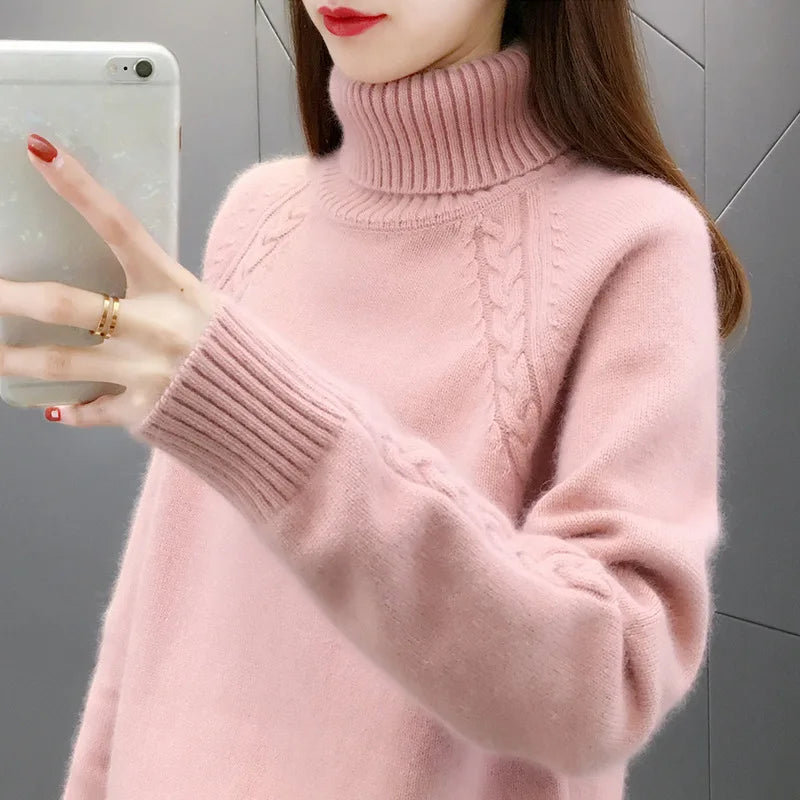 Krohn-e | Klassischer Rollkragenpullover Wollmischung Warm und Stilvoll