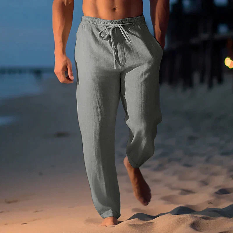 Matthews Herren-Leinenhose im stylischen Design