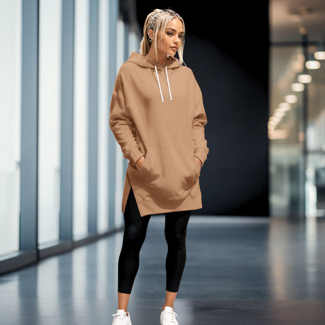 Geräumiges Vania Hoodie-Kleid: Komfort und Style vereint