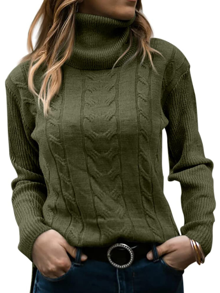 Wilara Damen Rollkragenpullover
