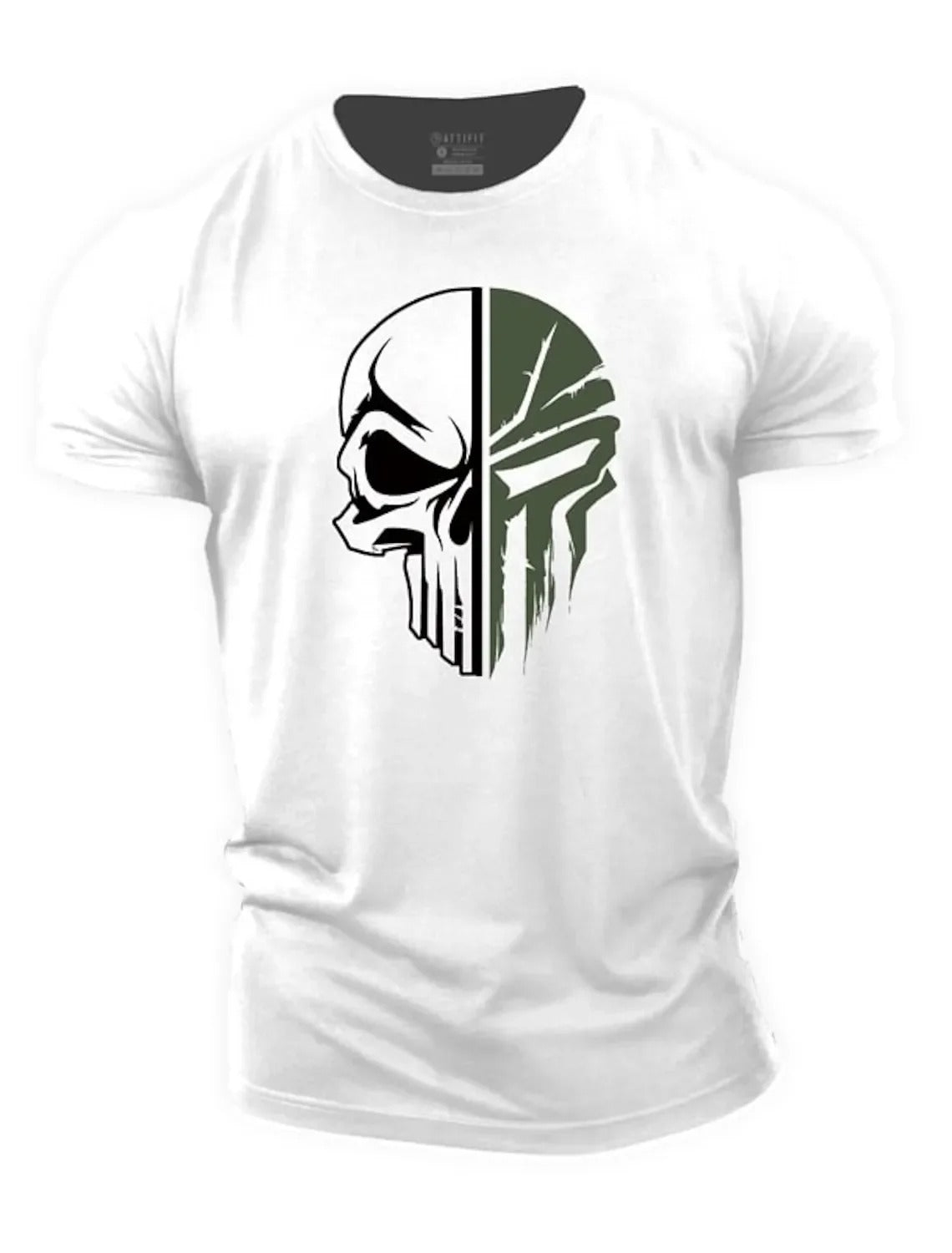 Militär-Shirt für Herren mit Totenkopf