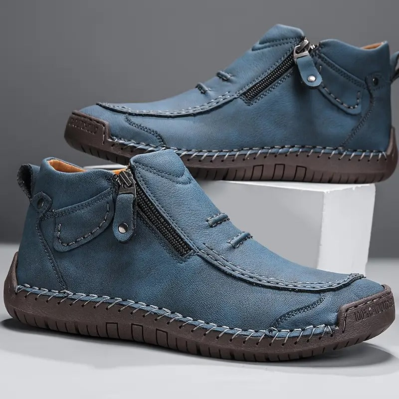Hugo | Herren Leder Ankle Boot Seitlicher Reißverschluss