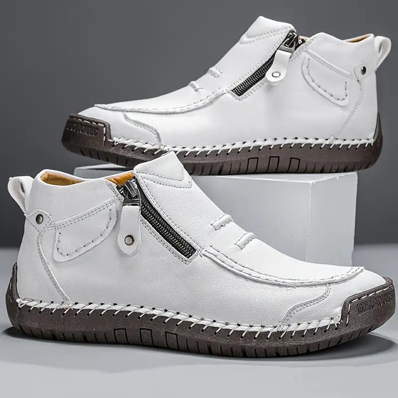 Hugo | Herren Leder Ankle Boot Seitlicher Reißverschluss
