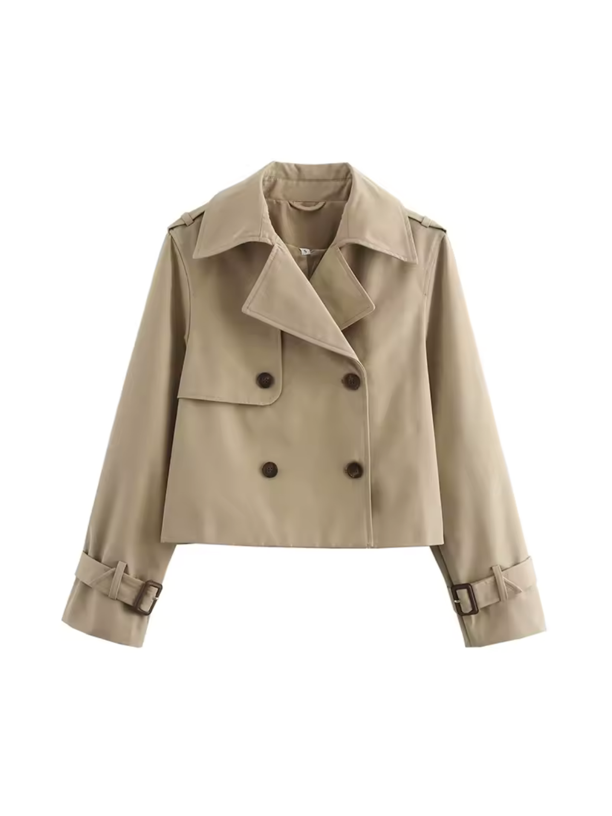 Krohn-e | Damen Wasserdichter Trenchcoat Mit Gürtel Manschetten und Reverskragen