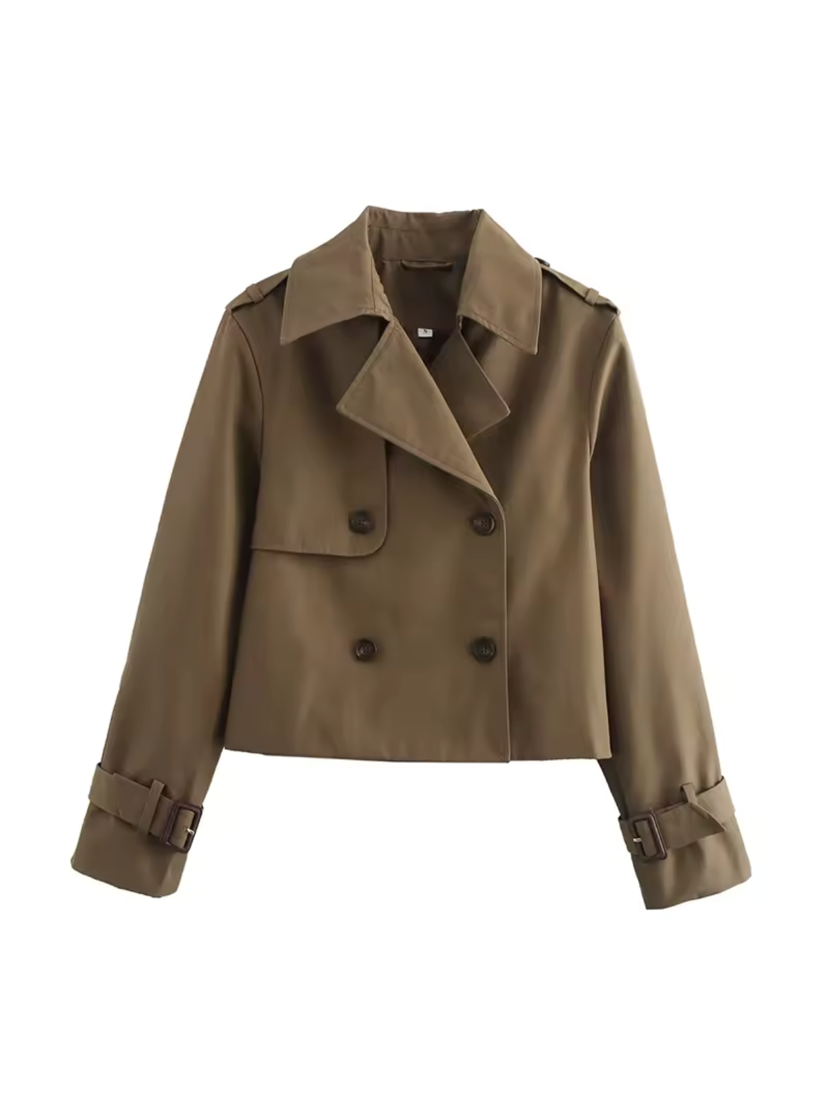 Krohn-e | Damen Wasserdichter Trenchcoat Mit Gürtel Manschetten und Reverskragen