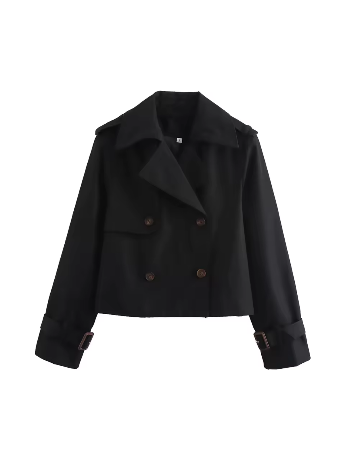 Krohn-e | Damen Wasserdichter Trenchcoat Mit Gürtel Manschetten und Reverskragen