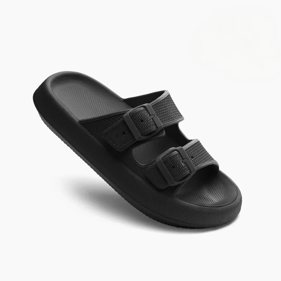 KROHN-E Damen Sandalen Verstellbare Riemen Gepolsterte Sohle