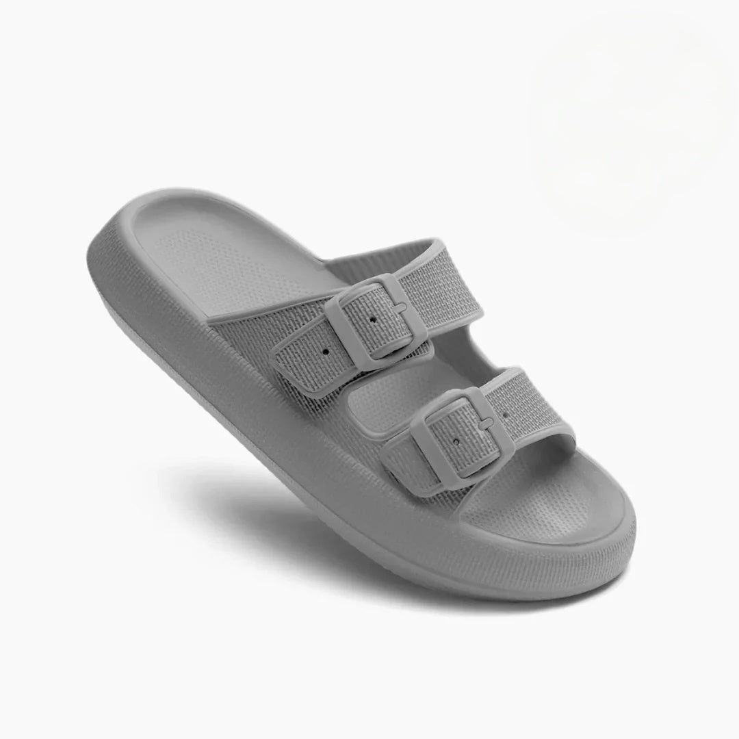 KROHN-E Damen Sandalen Verstellbare Riemen Gepolsterte Sohle