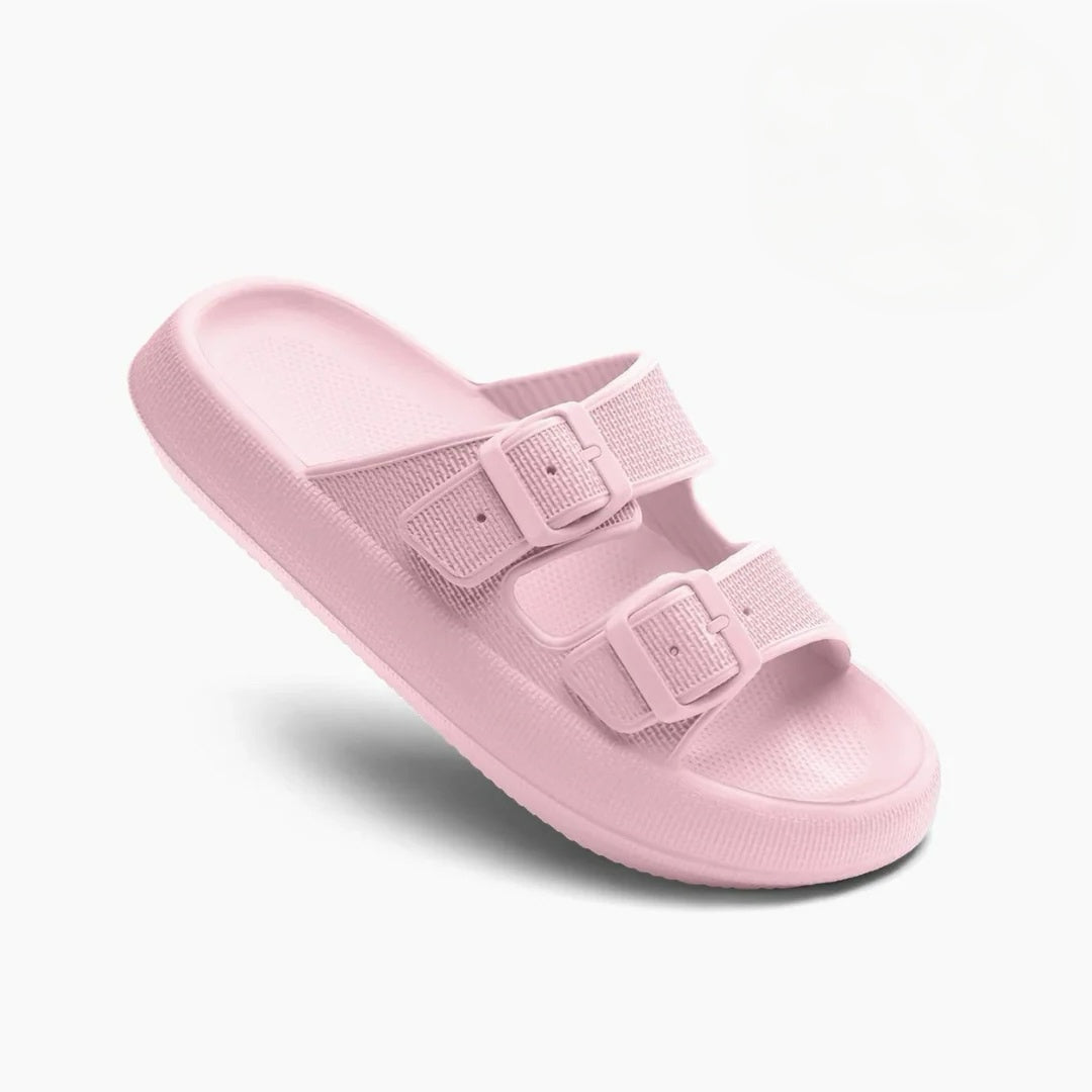 KROHN-E Damen Sandalen Verstellbare Riemen Gepolsterte Sohle
