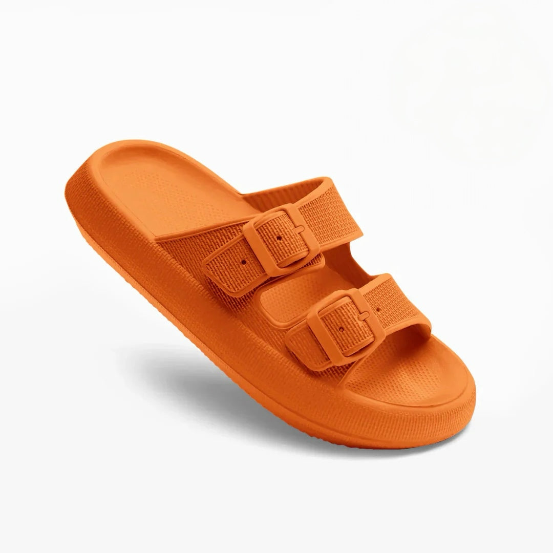 KROHN-E Damen Sandalen Verstellbare Riemen Gepolsterte Sohle
