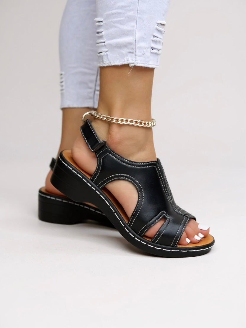 KROHN-E Damen Wandersandalen Verstellbar Gepolstert Komfort