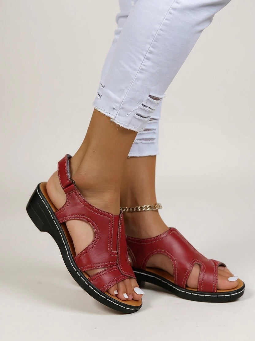 KROHN-E Damen Wandersandalen Verstellbar Gepolstert Komfort