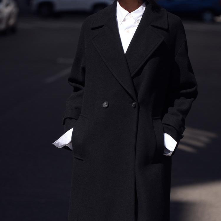 Krohn-e | Trenchcoat - Wollmischung - Oversized Fit - Doppelt gefertigt - Klassisches Design