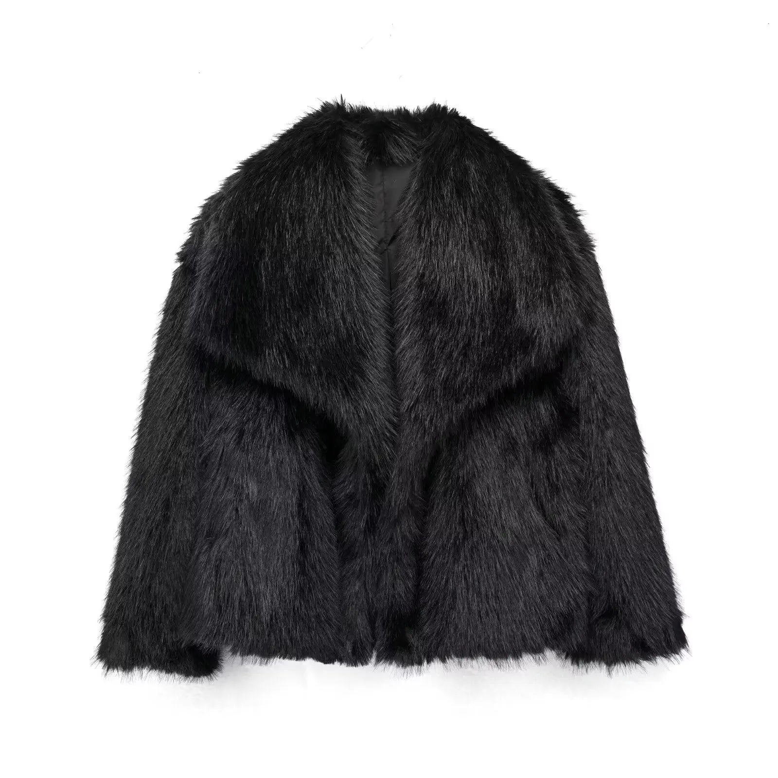 Krohn-e | Luxuriöse Kunstfell Jacke Stilvoll, Kuschelig und Zeitlos