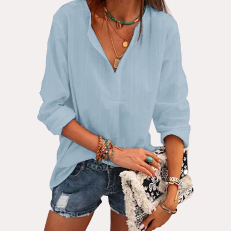 Immy Bluse mit Umlegekragen