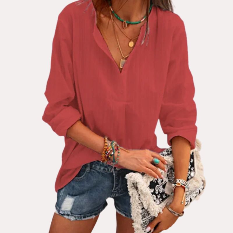 Immy Bluse mit Umlegekragen