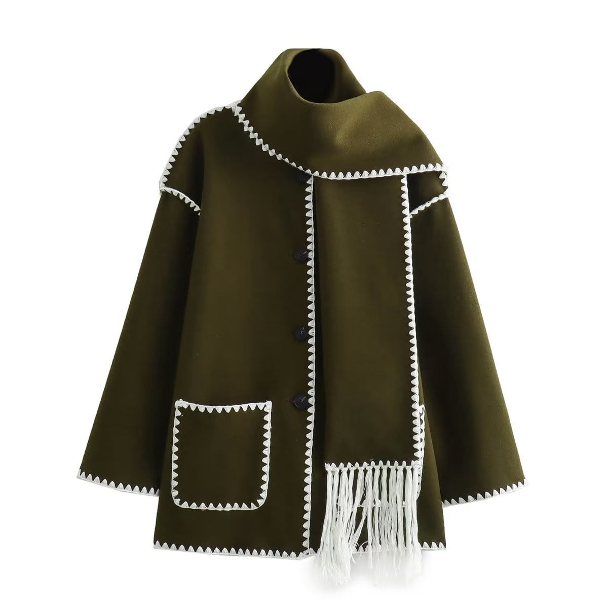 Krohn-e | Wollmantel für Damen Grau Elegant und Stilvoll