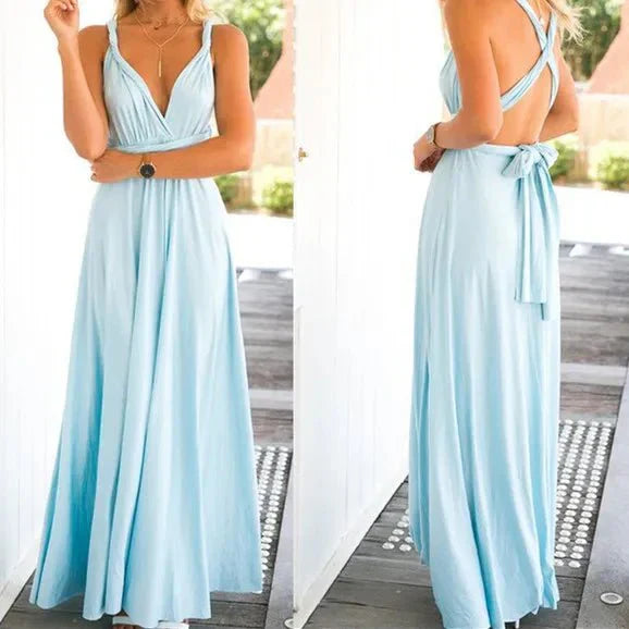 Indira: Vielseitiges Wickel-Maxikleid