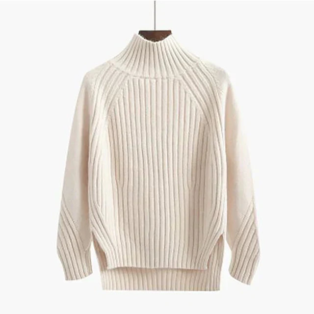 Krohn-e | Pullover - Premium Rippstrick Rollkragenpullover