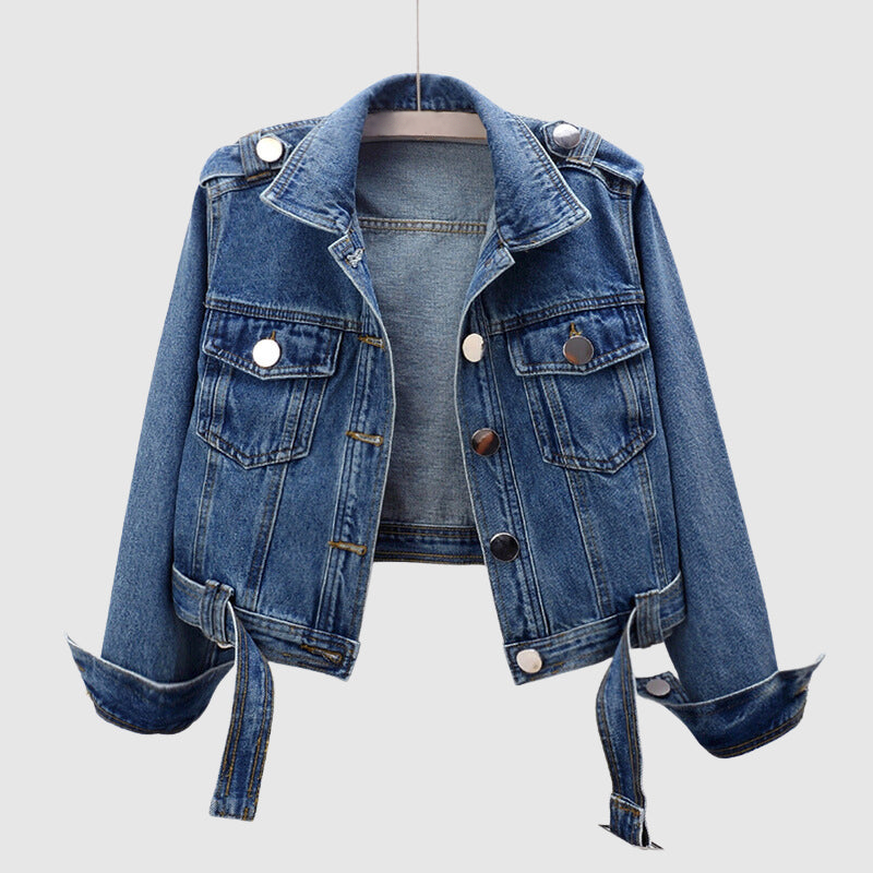 Krohn-e | Stylische Kurze Jeansjacke