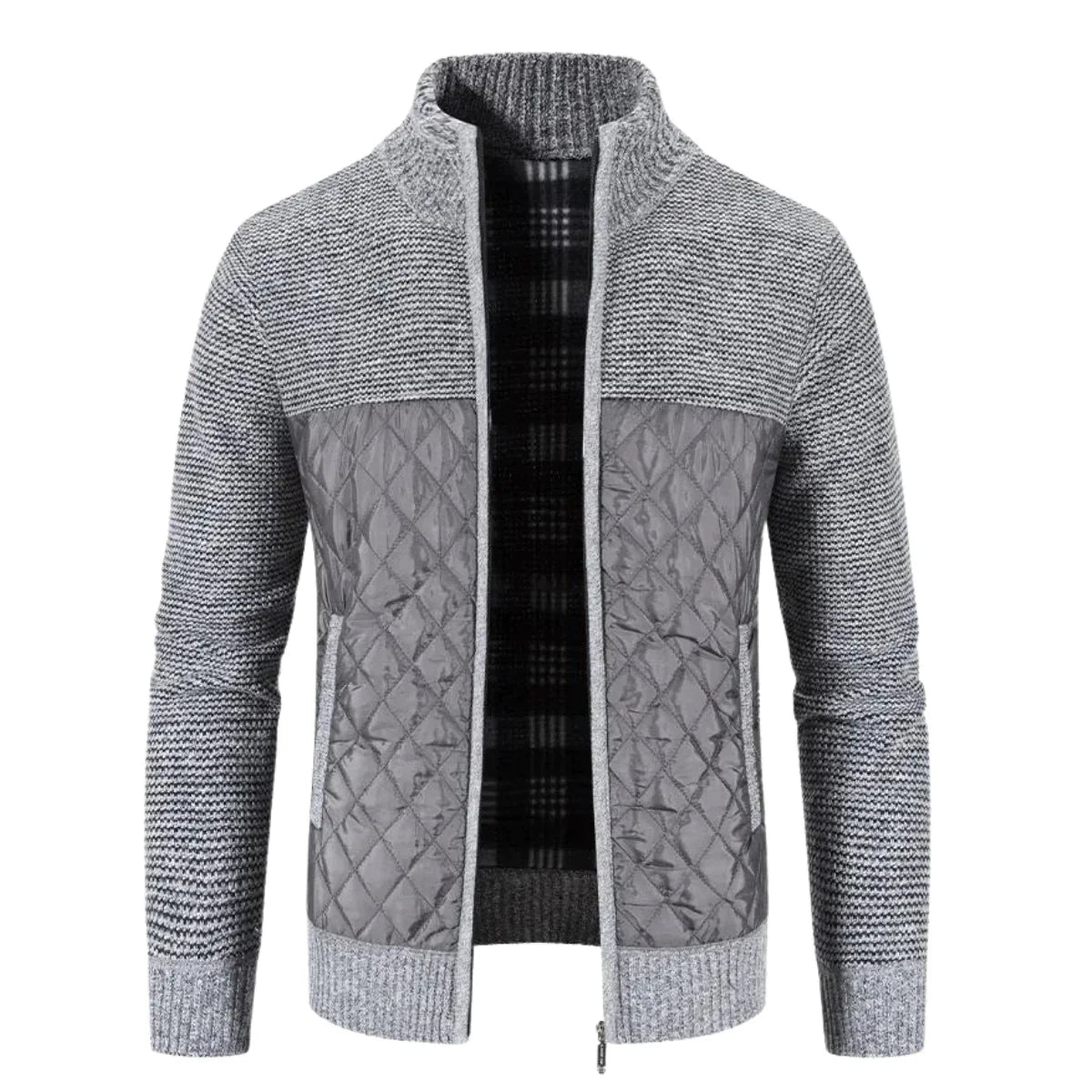 Atmungsaktive Jacke im Patchwork-Stil