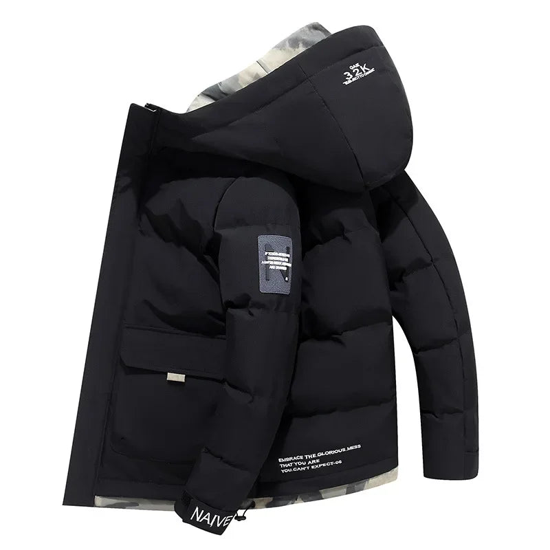 Krohn-e | Wattierte Jacke mit Kapuze