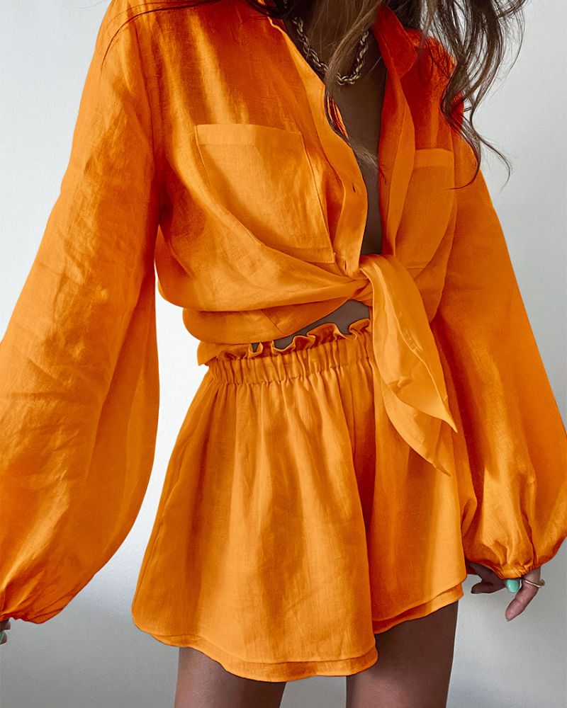 Sommerliches Leinen-Ensemble Janice