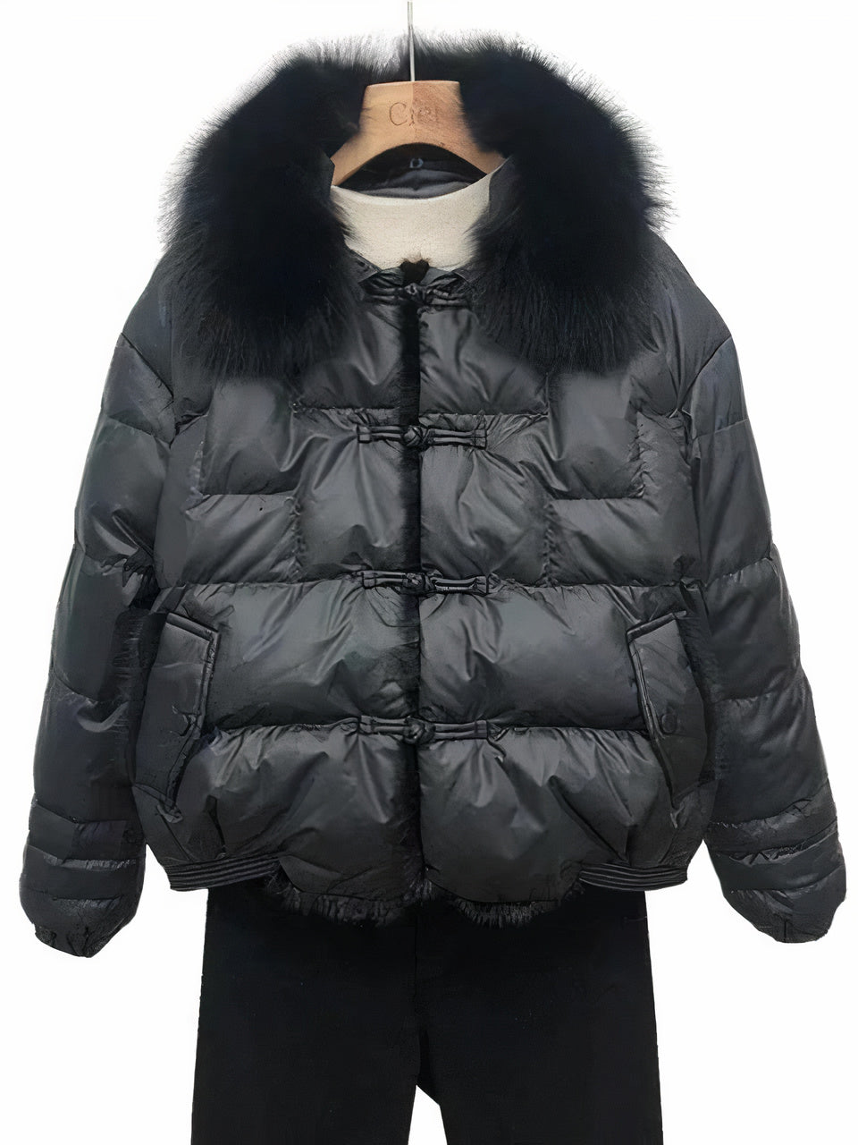 Damen Winter-Daunenmantel Jara im Vintage-Stil
