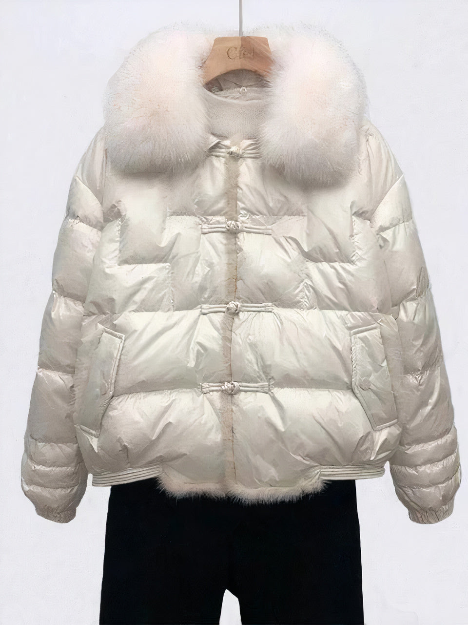 Damen Winter-Daunenmantel Jara im Vintage-Stil