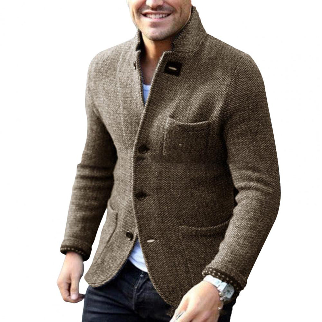 Moderne Herren-Strickjacke mit Knöpfen von JAXON