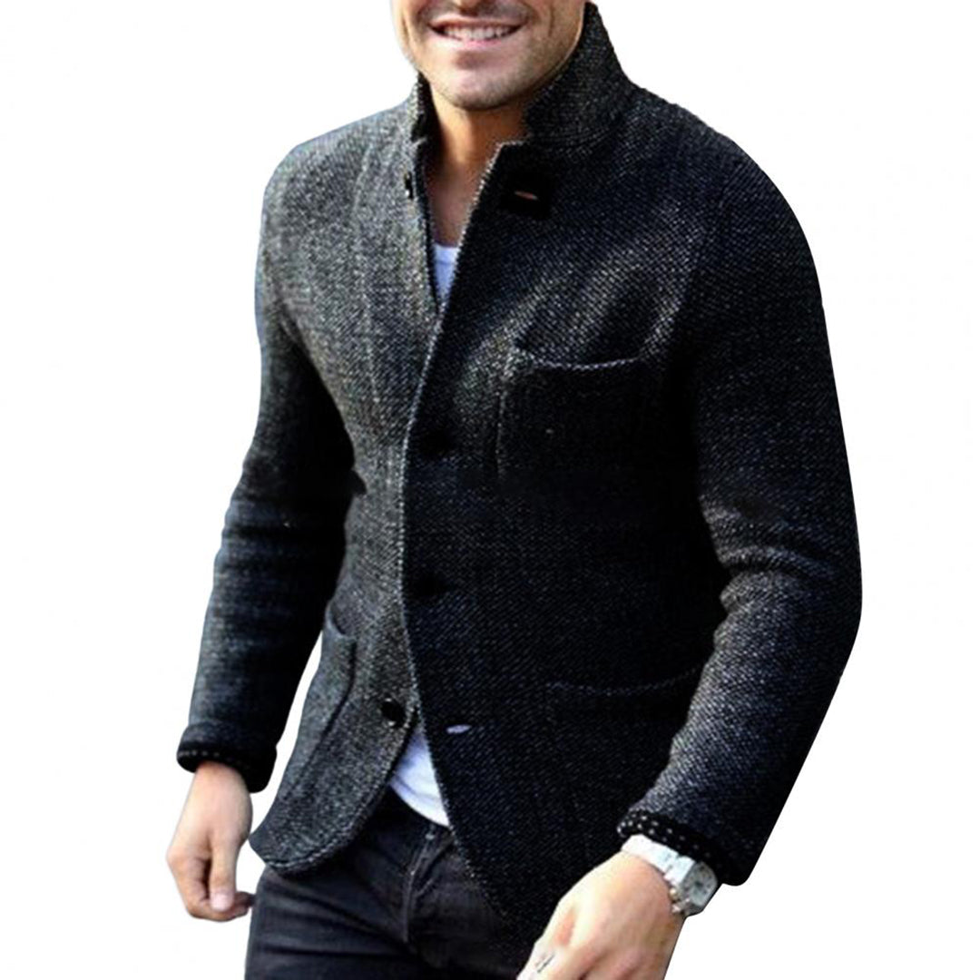 Moderne Herren-Strickjacke mit Knöpfen von JAXON