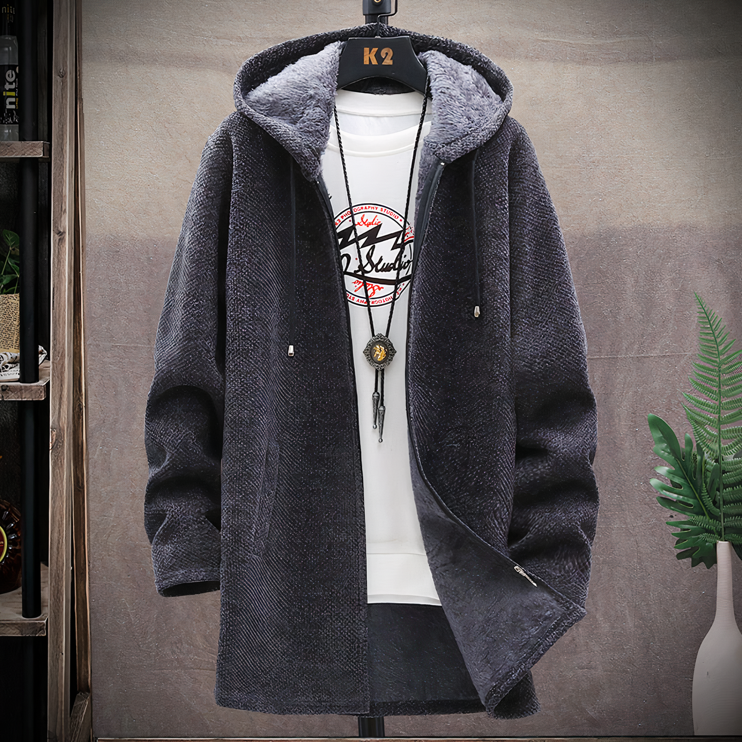 Krohn-e | Kapuzenpullover halblang