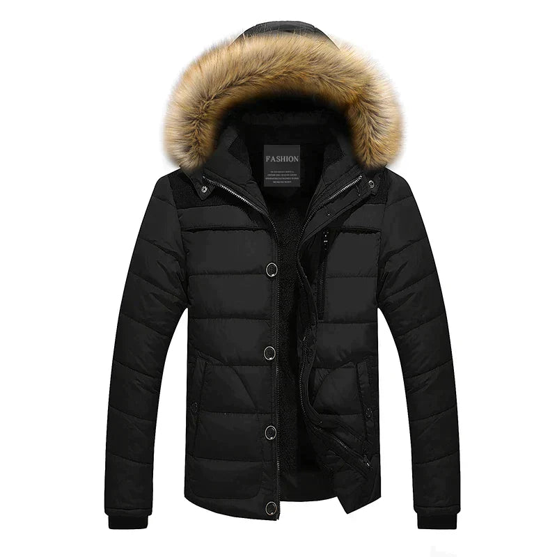 Krohn-e | Parka mit Fellkragen und Kapuze