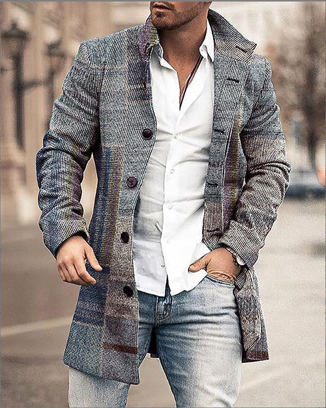 Männer Winterjacke mit Kragen