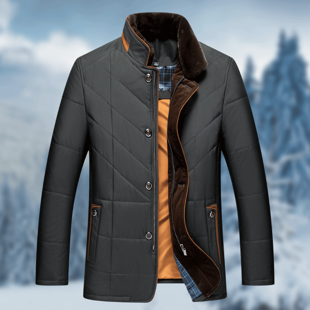 Krohn-e | Lange Winter Steppjacke – Brett