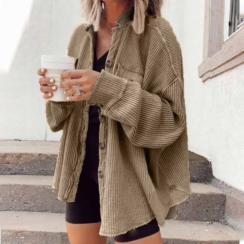 Krohn-e | Bequemer Knopf Down Cardigan