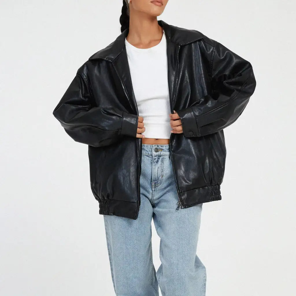 Krohn-e | Elegante Lederjacke Damen