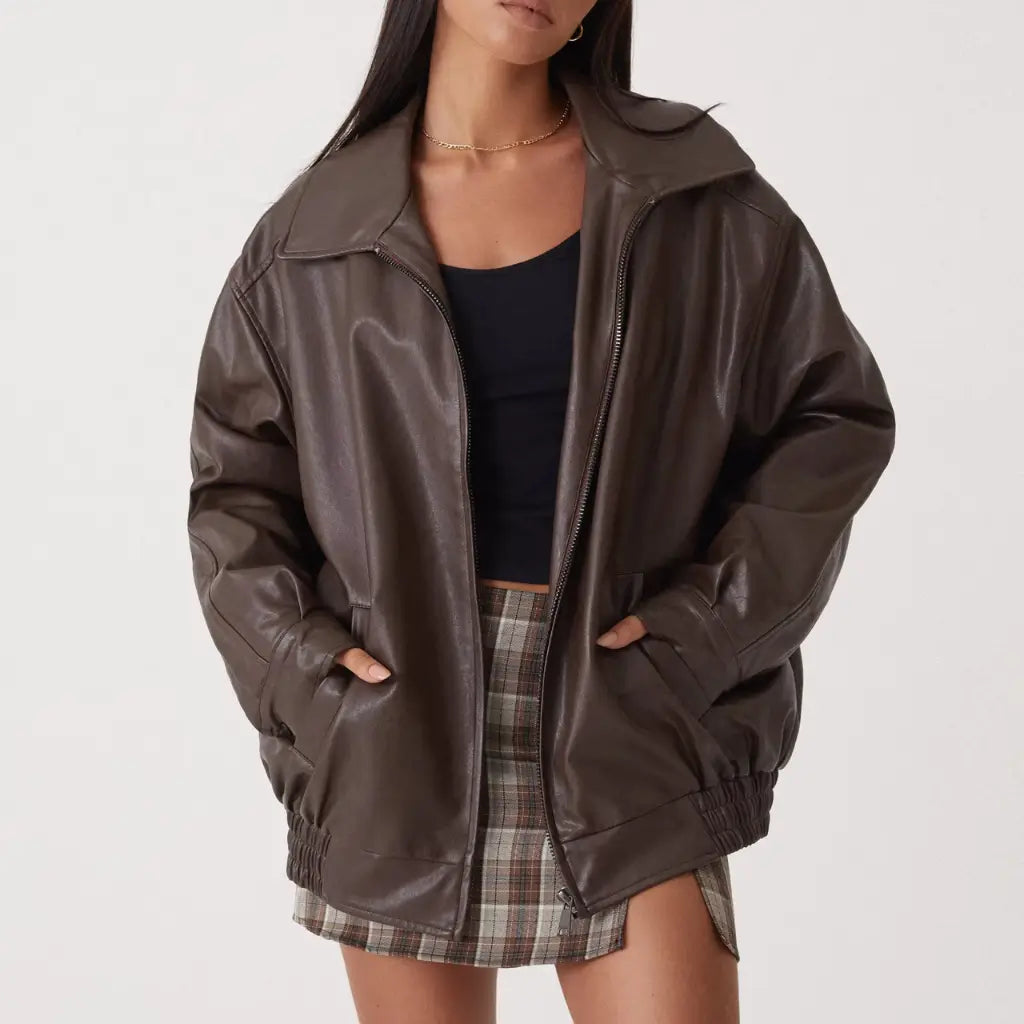 Krohn-e | Elegante Lederjacke Damen