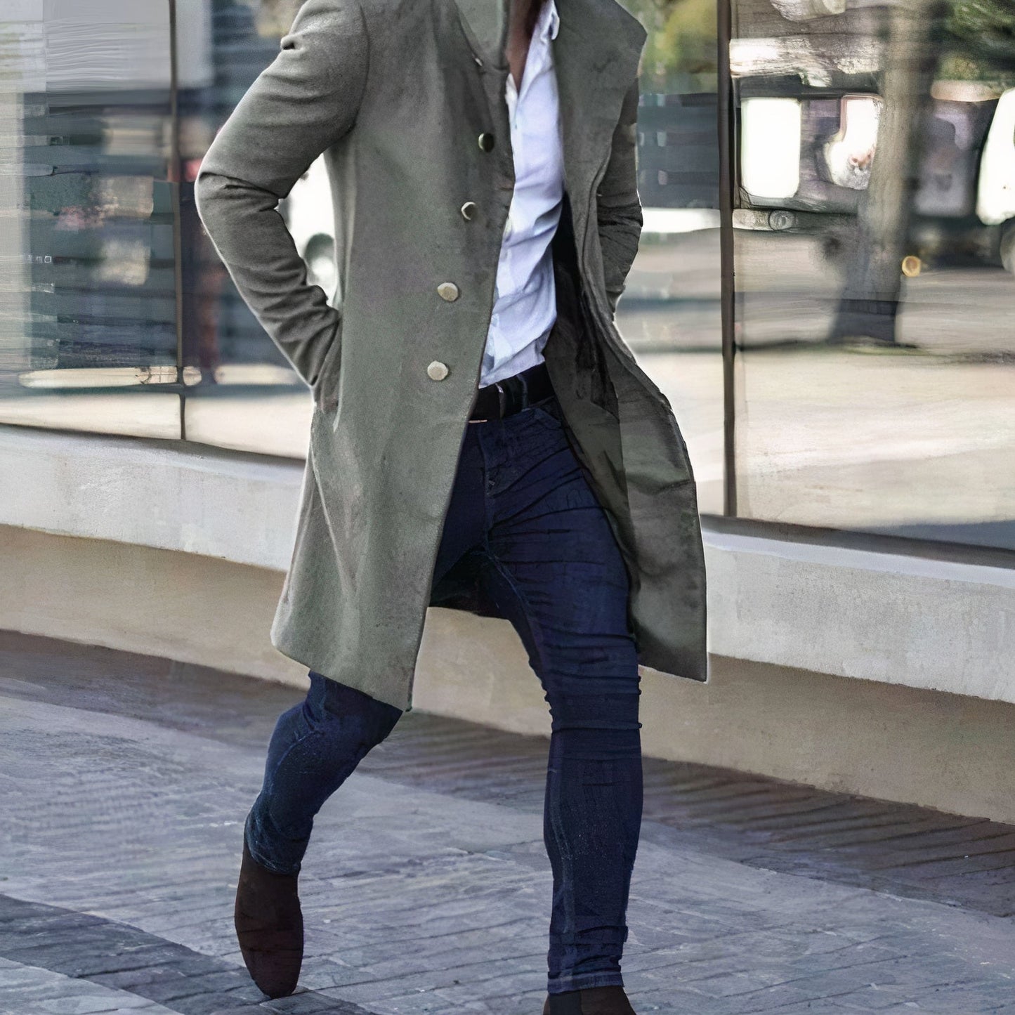 Mäntel für Herren - Moderner Trenchcoat