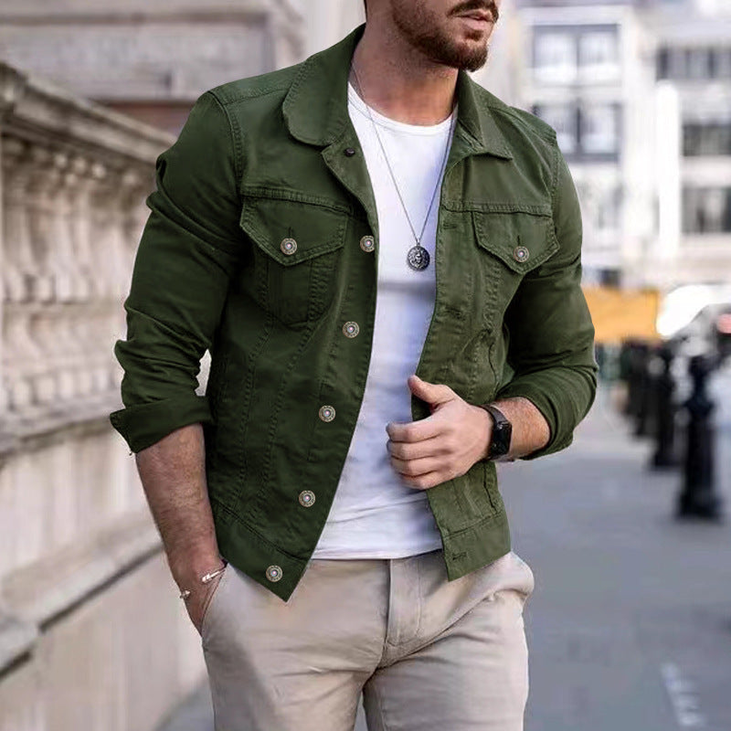 Klassische Herren Jeansjacke: robust und elegant