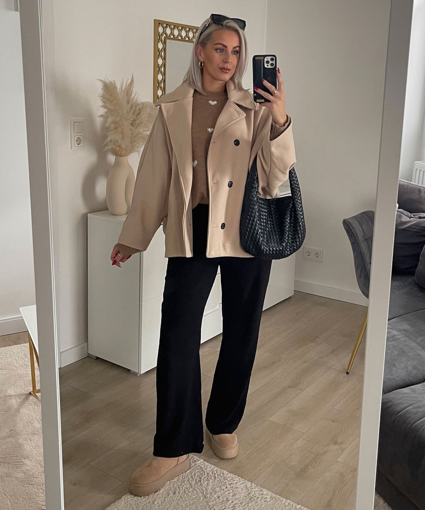 Beige Joana Oversized Jacket