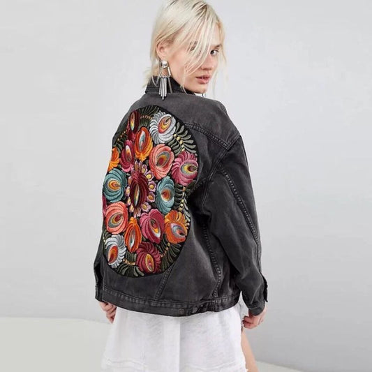 Julia Bohemian Denim Jacket
 - krohn-e