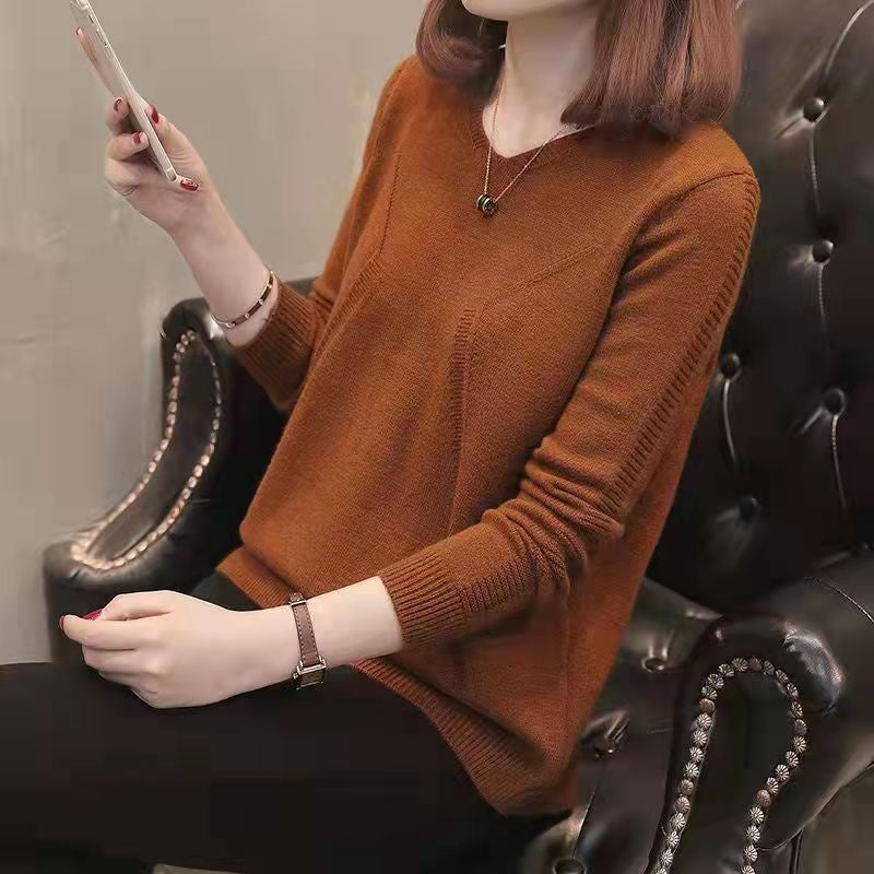 Damenoberteil Durian Winterpullover mit V-Ausschnitt