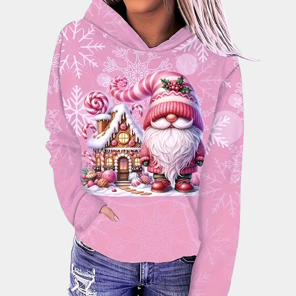 Krohn-e | Ungezwungener Winter Kapuzenpullover für Damen
