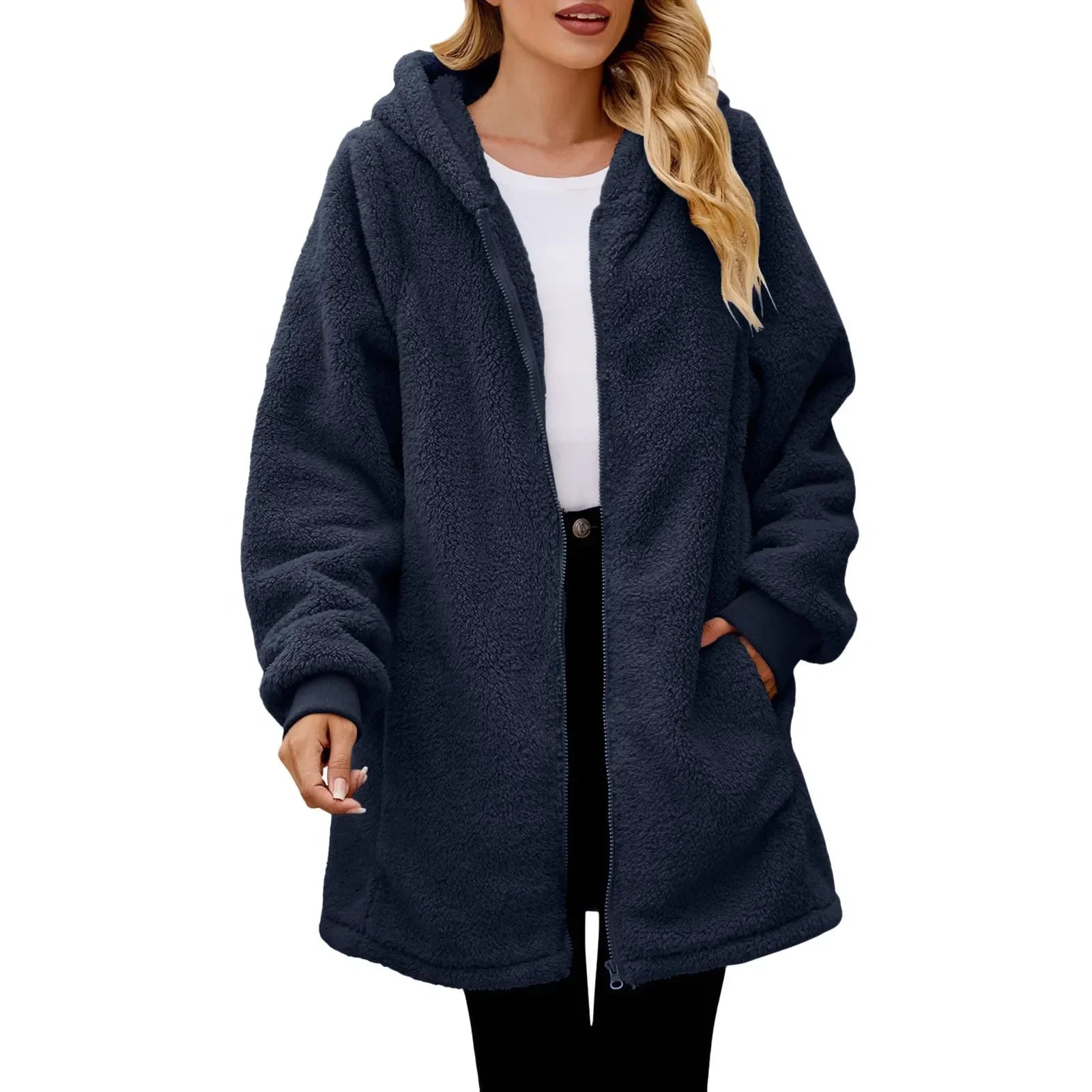Kuscheliger Teddymantel für Damen – Karlie