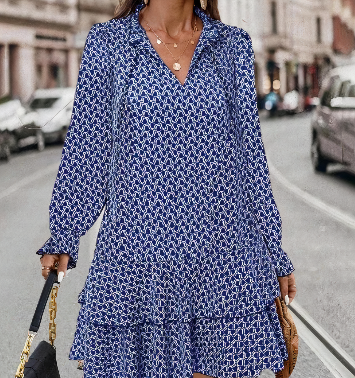 Vielseitiges V-Ausschnitt Kleid - Kimberly