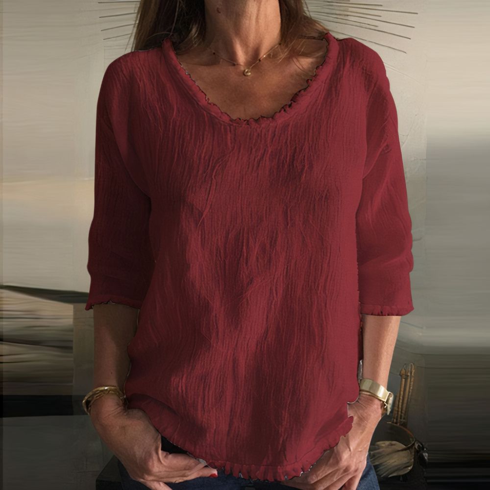 Lockeres Leinenoberteil Krystal