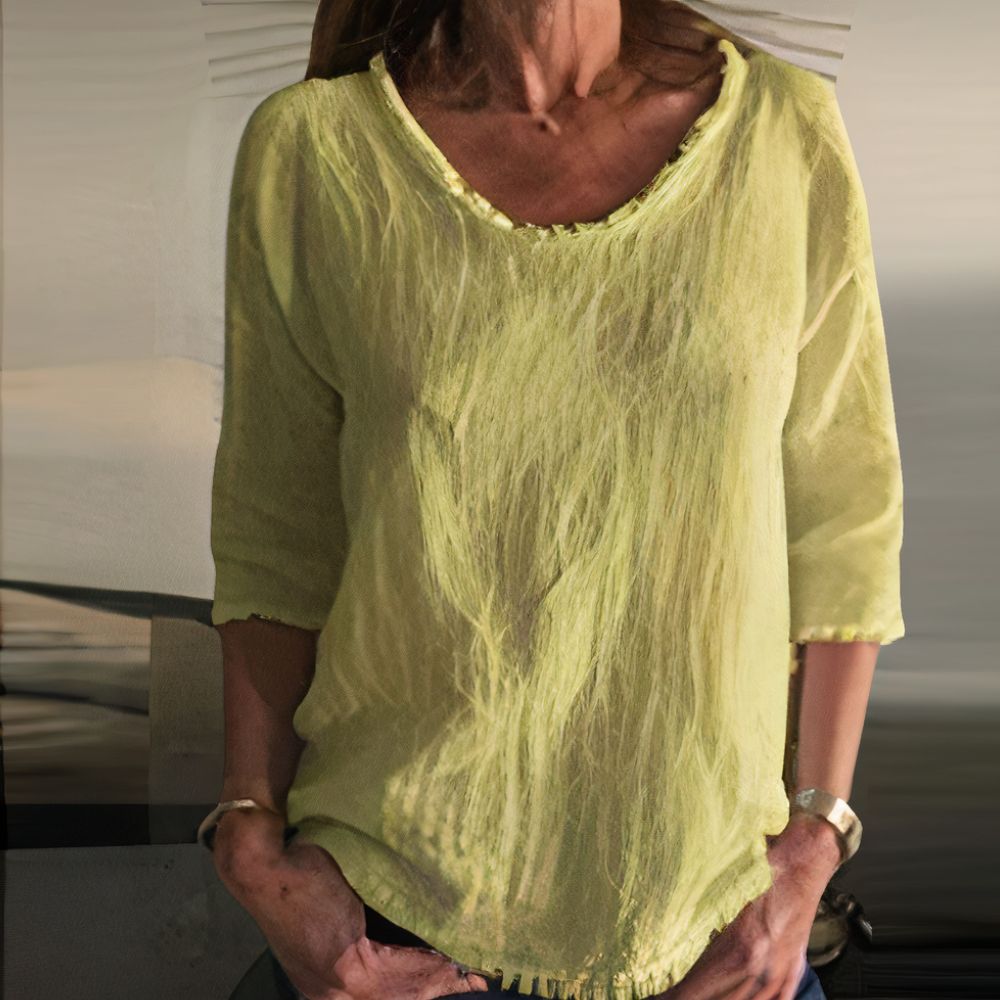 Lockeres Leinenoberteil Krystal