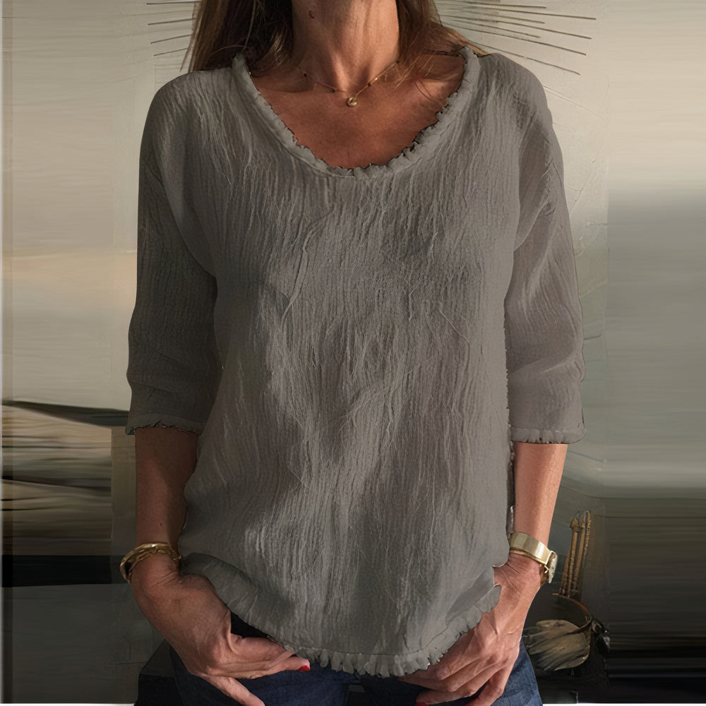 Lockeres Leinenoberteil Krystal